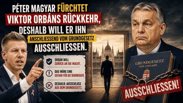Péter Magyar fürchtet Viktor Orbáns Rückkehr, deshalb will er ihn anschließend vom Grundgesetz ausschließen.