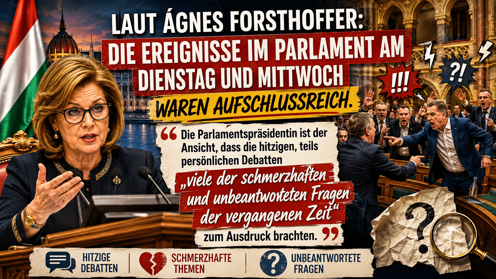 Die Meinung des Parlamentspräsidenten zu den denkwürdigen Parlamentssitzungen ist eingetroffen.