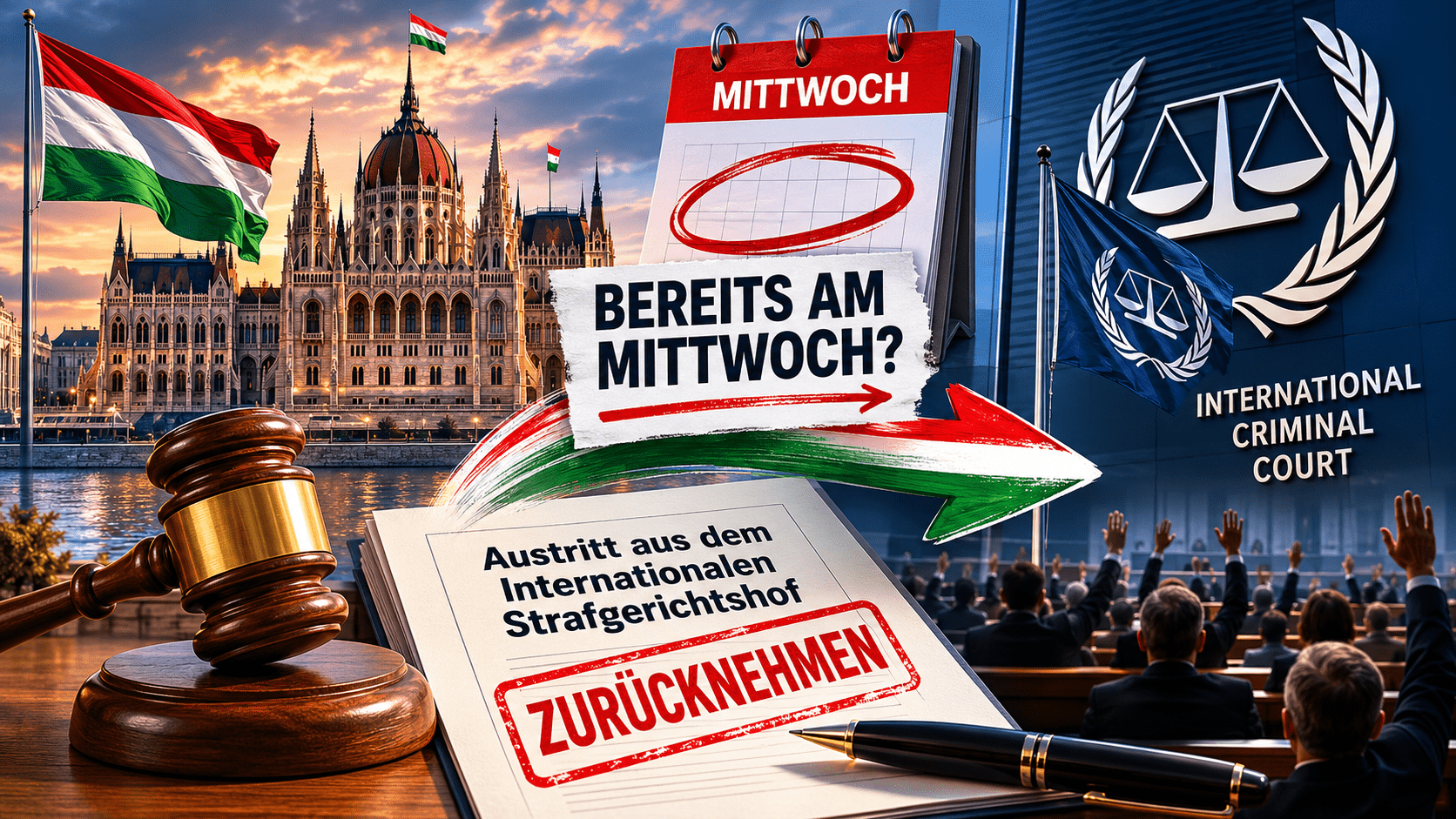 Parlament könnte bereits am Mittwoch den Austritt Ungarns aus dem Internationalen Strafgerichtshof zurücknehmen