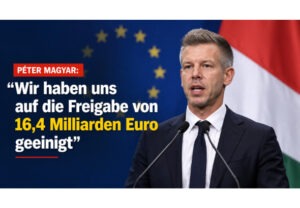 Péter Magyar: Wir haben uns auf die Freigabe von 16,4 Milliarden Euro geeinigt