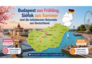 Budapest im Frühling, Siófok im Sommer sind die beliebtesten Reiseziele aus Deutschland.