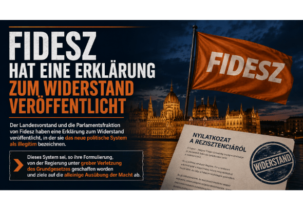 Fidesz hat eine Erklärung zum Widerstand veröffentlicht