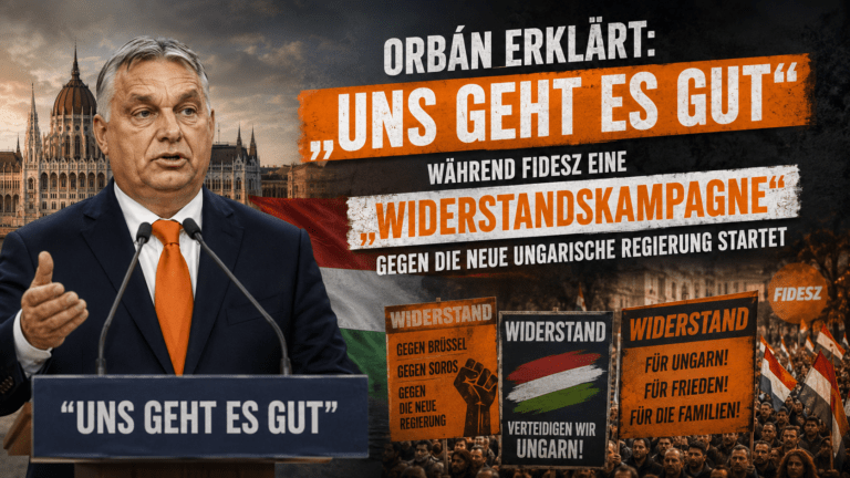 Orbán erklärt: „Uns geht es gut“, während Fidesz eine „Widerstandskampagne“ gegen Ungarns neue Regierung startet