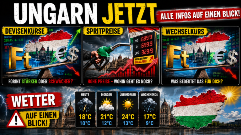 🇭🇺 Ungarn 🌶️ #Devisenkurs #Wechselkurs & #Benzinpreise #Störche #Kurznachrichten 🌶️ #Reisetip 🌶️